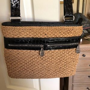 Brighton Crossbody basket weave handbag